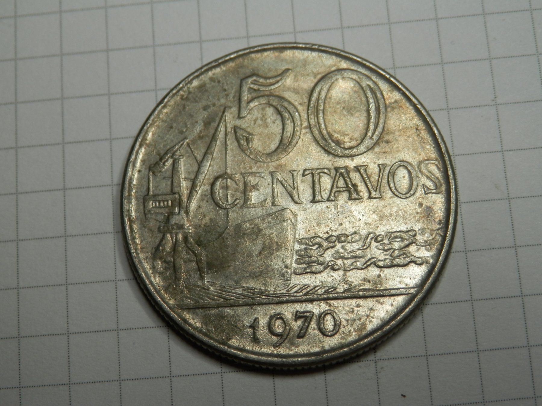 Tutti le monete: Brasilien  50 Centavos, 1970 – Usato da Weiach venduto da weiach81 1