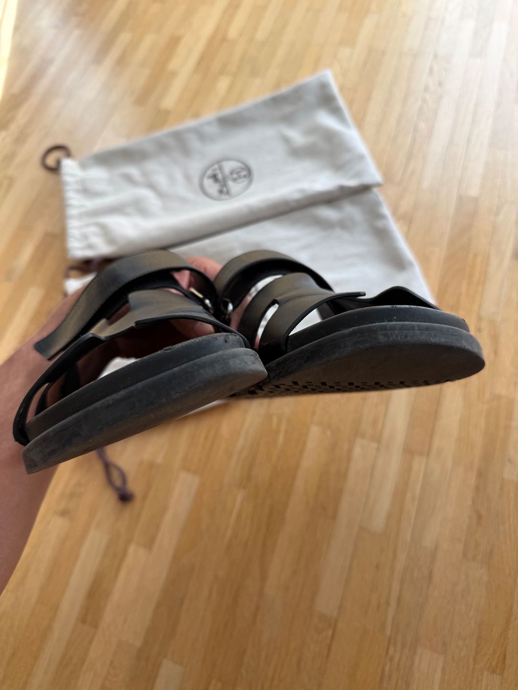 Hermès Scarpe da uomo: Hermes Chypre Black 42 – Usato da Genève venduto da luc_5q8p 4
