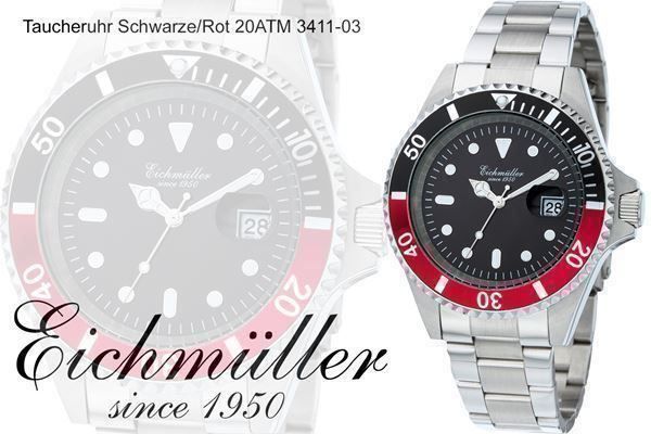 Orologi: Eichmüller- Waterproof 200m Datum 3411 – Nuovo e nell'imballaggio originale da Wittenbach venduto da uhrenshop24swiss
