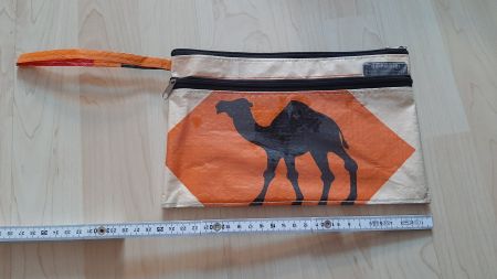 K.. R) Upcycling Bag Tasche Kamel Camel