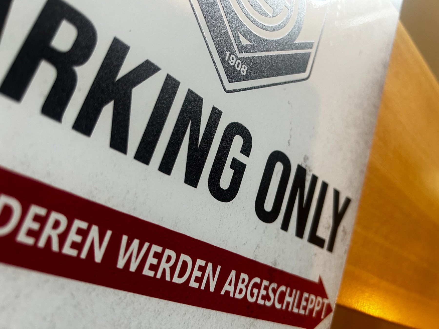 Schilder: FC Lugano Parking Only Blechschild di Cornaredo Deutsch – Neu und originalverpackt aus Dättlikon von easythings 4