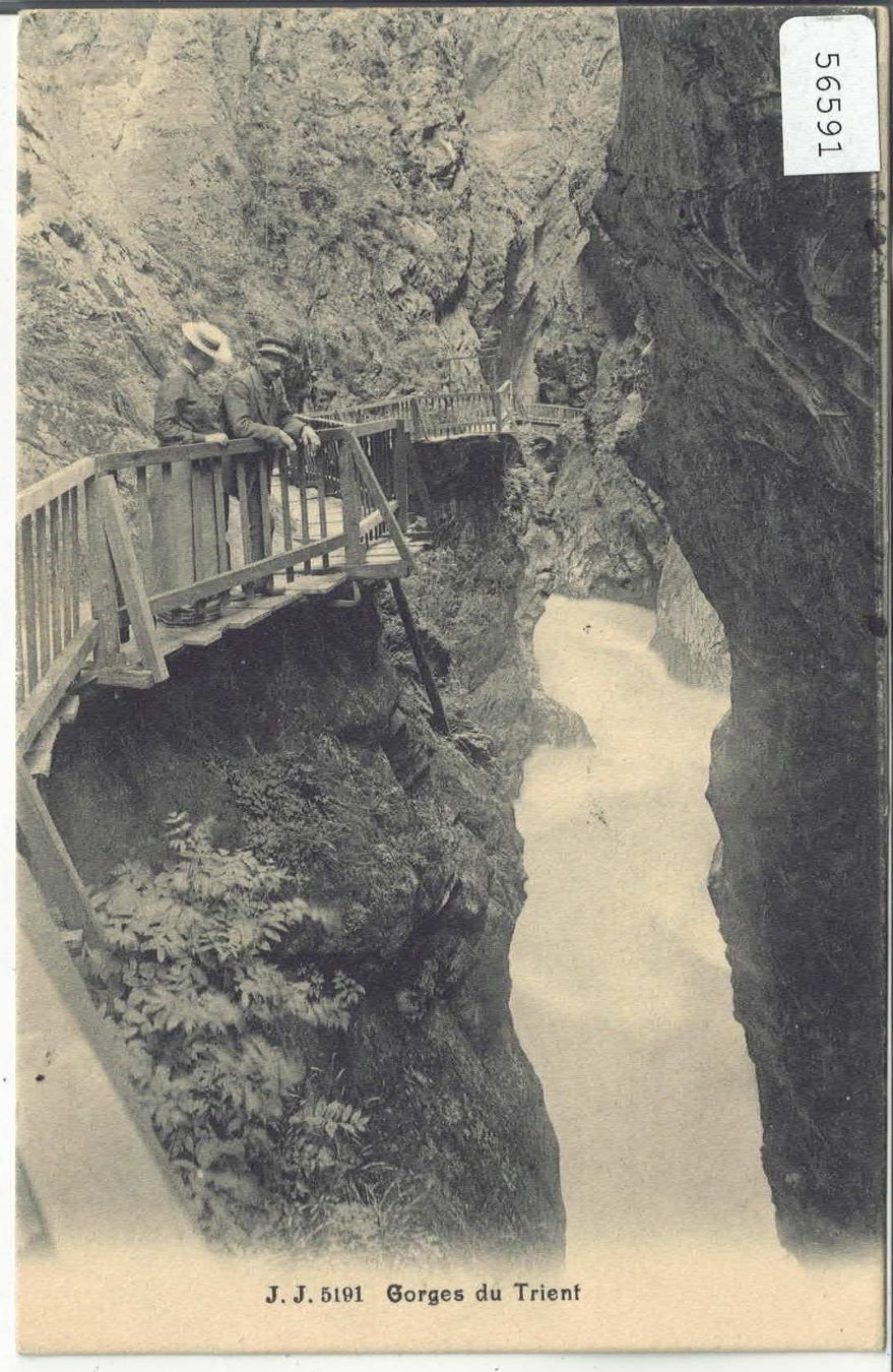 Ansichtskarten: Vernayaz - Gorges du Trient - animee – Gebraucht aus Ettingen von Kartenplanet