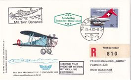 Tag der Aerophilatelie 1982 (Dübendorf) Samaden - Dübendorf