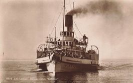 Genfersee VD Dampfschiff Simplon Lac Leman boot