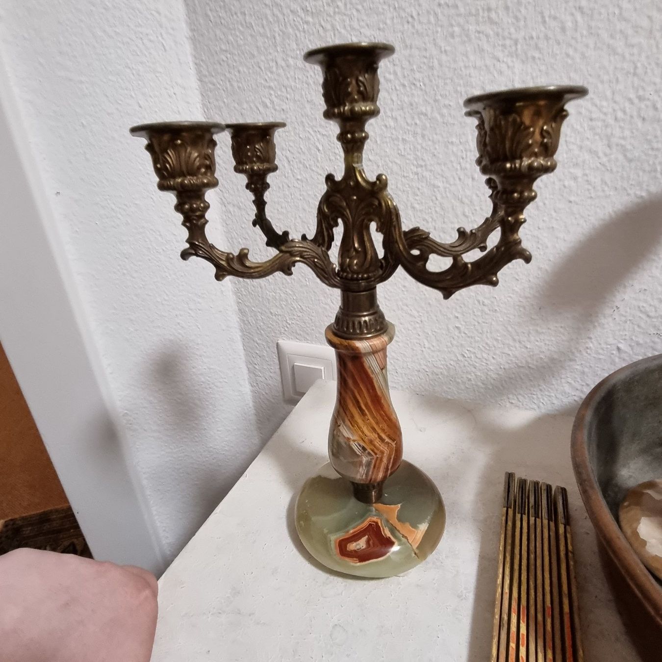 Bougeoirs: Kerzenständer Bronze/Onyx – D'occasion à Zürich par Melossoap