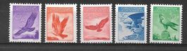 Liechtenstein Serie F9y - F13y Adlermotive * 1934/1935