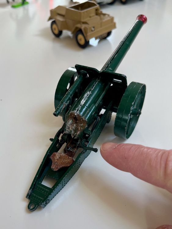 Britains Jouets: BRITAINS Nr. 1264 Naval Gun WW1 Kanone Metall – D'occasion à Zürich par StuffatZH8 2