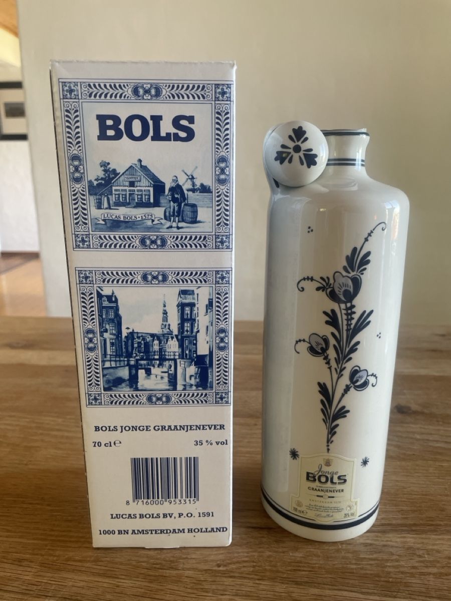Bevande alcoliche: Bols Jonge Graanjenever Blue Delft – Nuovo e nell'imballaggio originale da Freidorf TG venduto da ibipatria 1