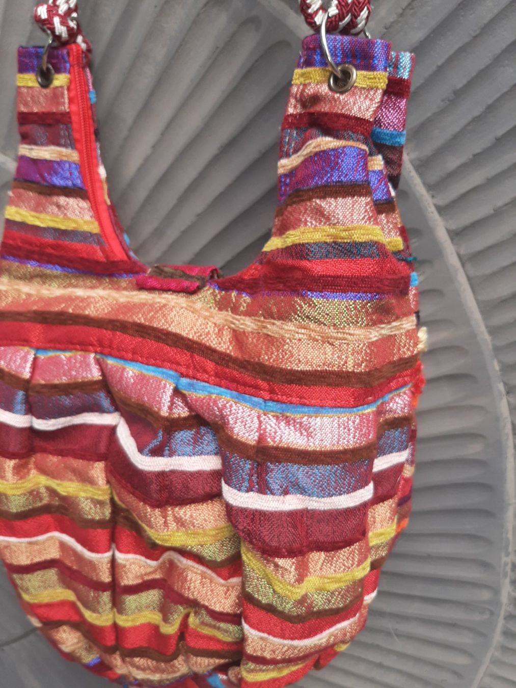 Borse: Schöne bunte Tasche aus Stoff – Usato da Bern venduto da Preloved_NILE_4.Sale 8