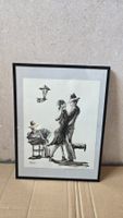 Tango-Zeichnung, gerahmt, Wandbild, 31.5x25.3cm