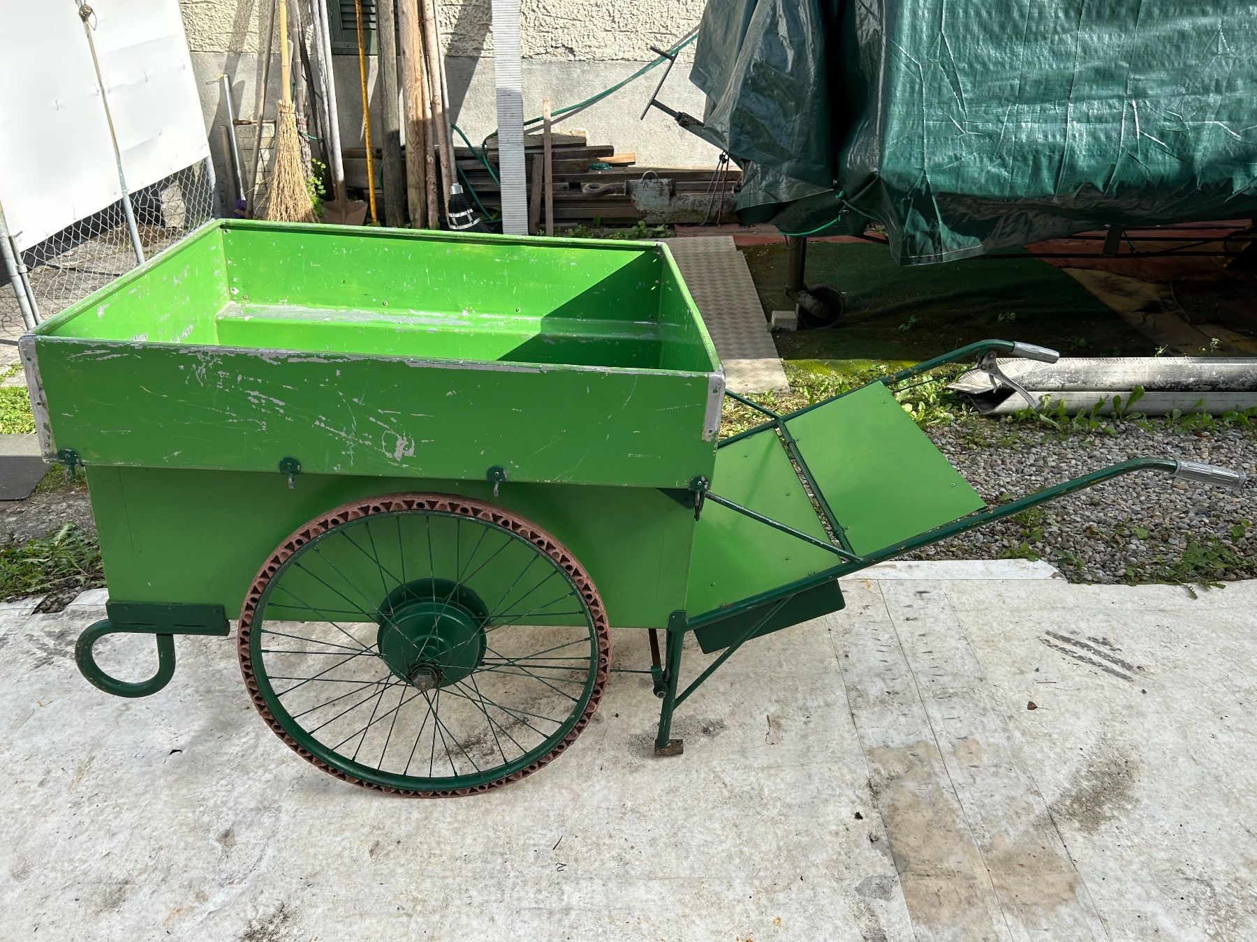 Carriole: Handwagen aus Metall/Blech – Usato da Langwiesen venduto da rhytromp 1