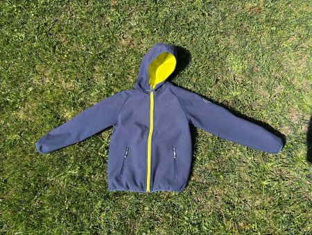 Coole Übergangsjacke Gr. 140 46°N Ochsner Sport blau gelb