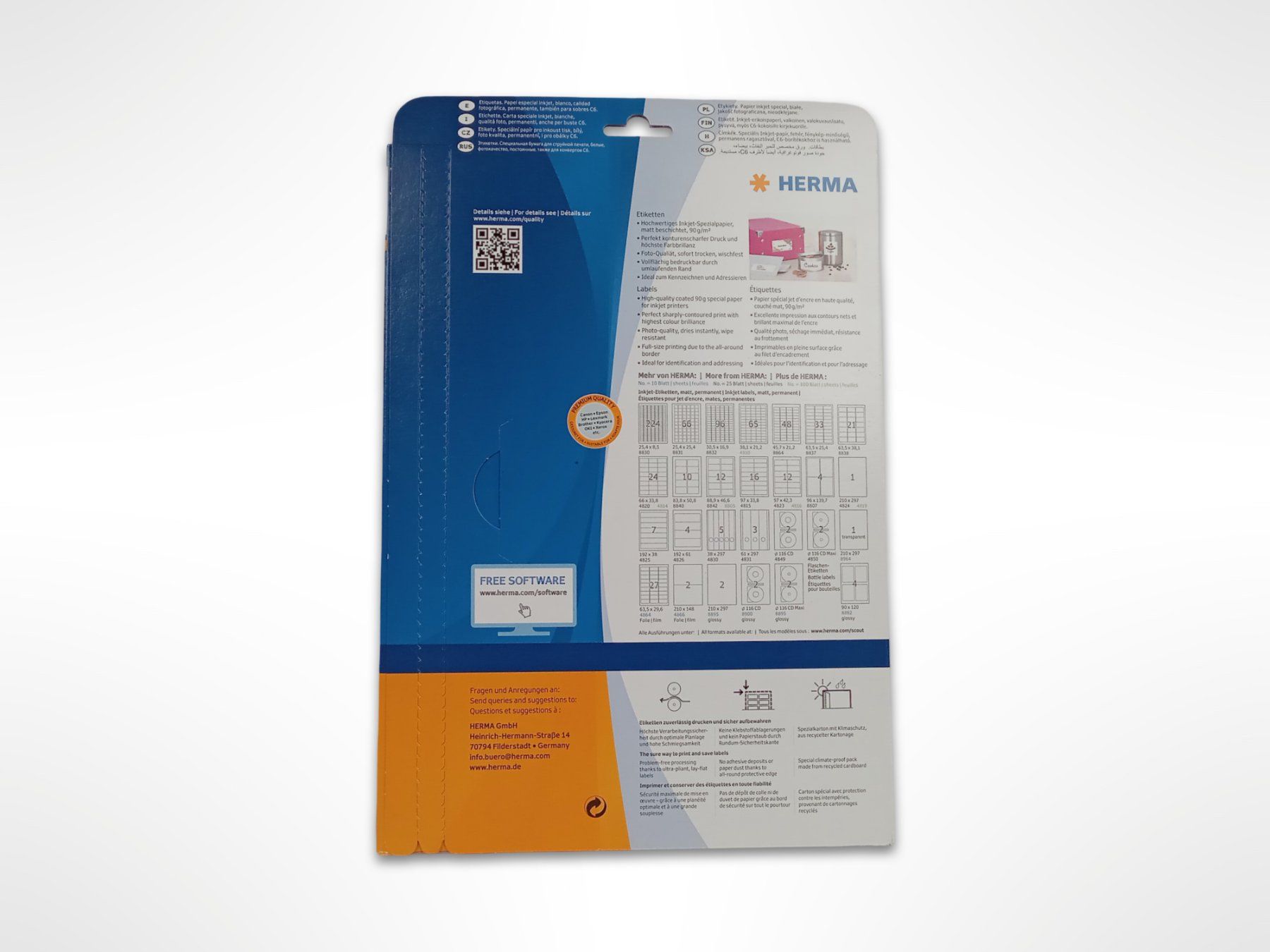 Aufkleber: HERMA Inkjet-Etiketten Nr. 8837 – Neu (gemäss Beschreibung) aus Suhr von Restwert_Suhr 2