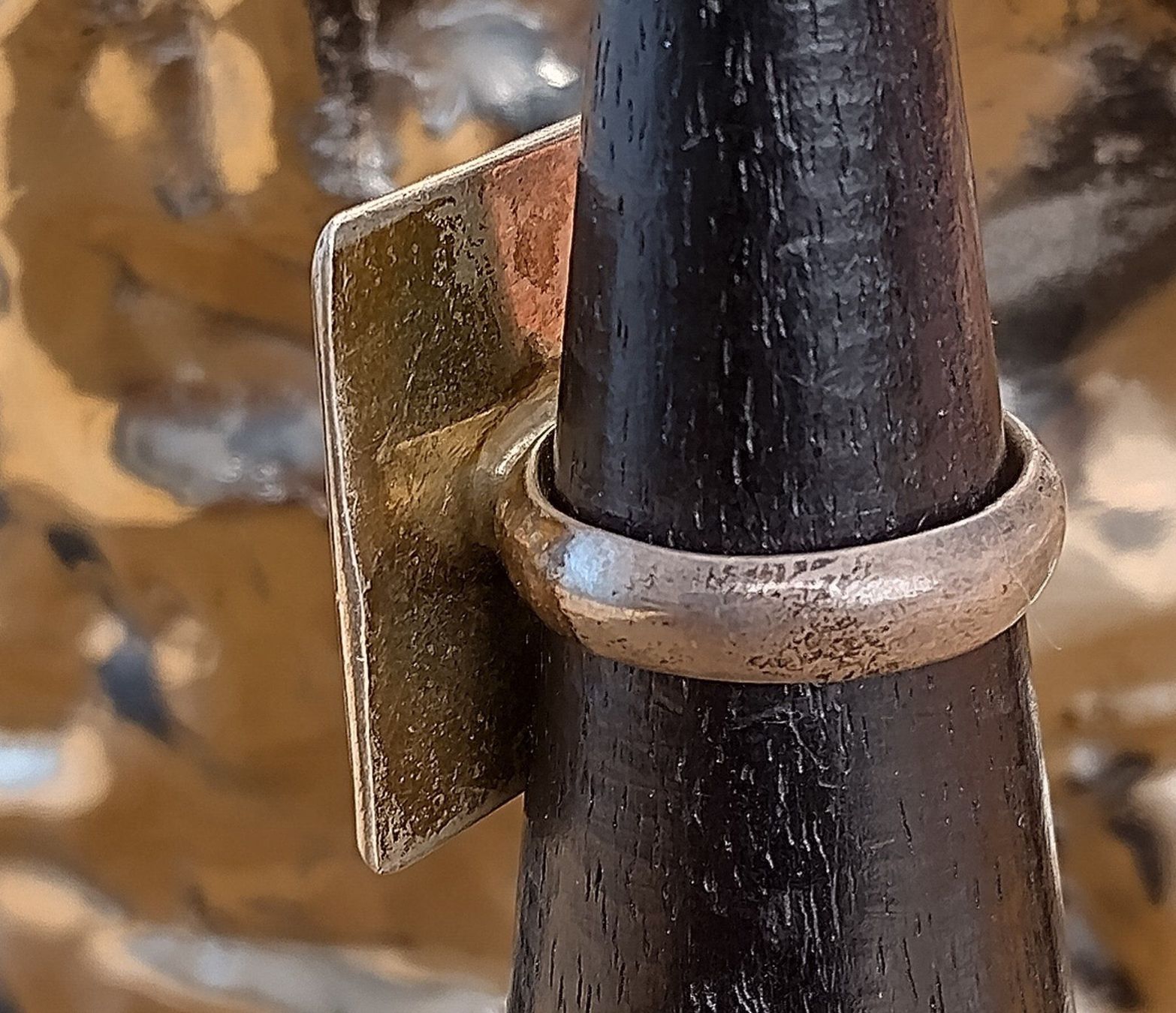 Anelli: HERRLICHER RING PERLMUTT INLAY IN 925 SILBER – Usato da Romanshorn venduto da Glitzer-Paradies 3
