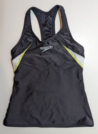 Speedo XD Skin Tank with Pocket, female, black, size XS