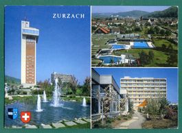 Zurzach, 3 Ansichten, 1988, gelaufen, Grossformat