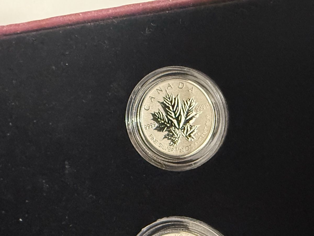 Tutti le monete: Kanada Silber Maple Leaf Satz 1988-2013, 5 Stueck – Nuovo (secondo la descrizione) da Savognin venduto da Buongiorno 2