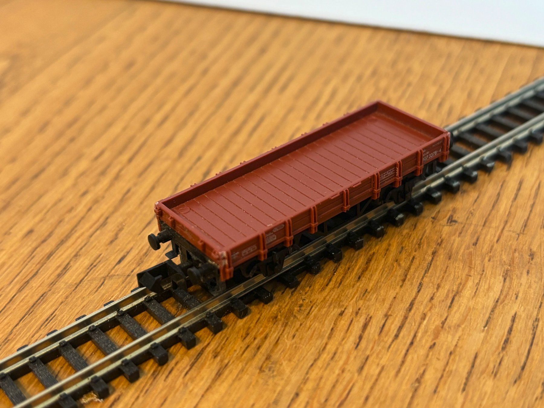 Modellini di ferrovie: e1804: offener Güterwagen (Spur N) – Usato da Birsfelden venduto da Birs_25 1