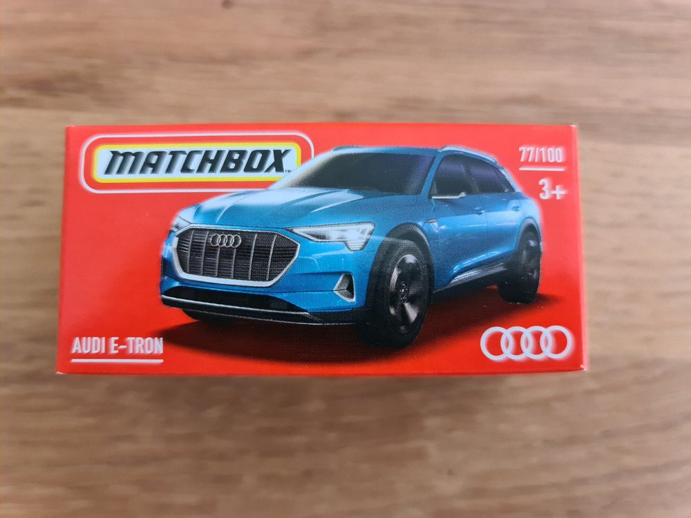 Voiture Miniature Matchbox Audi E-Tron Bleue 2023 - Échelle 1:64 - Modèle Diecast Neuf En Boîte