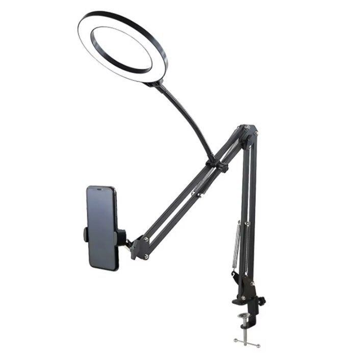 Altro per Ufficio & Commercio: Overhead-Ringlicht-Kit mit Auslegerarm und Telefonhalter 70c – Nuovo e nell'imballaggio originale da Châtelaine venduto da topshop.switzerland 1