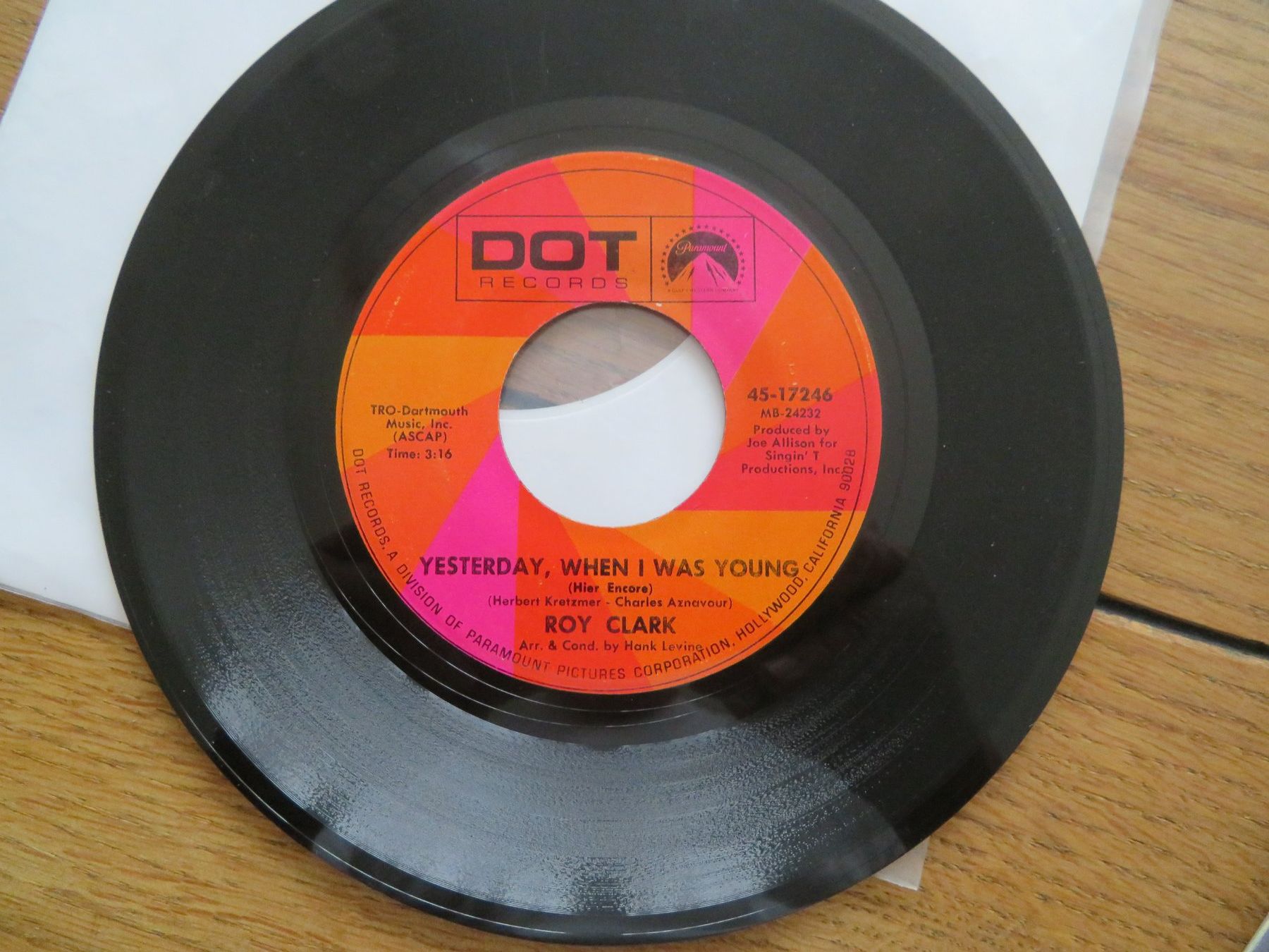 Schallplatten: Roy Clark 45" Single: Just Another Man / Yesterday, When ... – Neu (gemäss Beschreibung) aus Zürich von max_cp5f 1