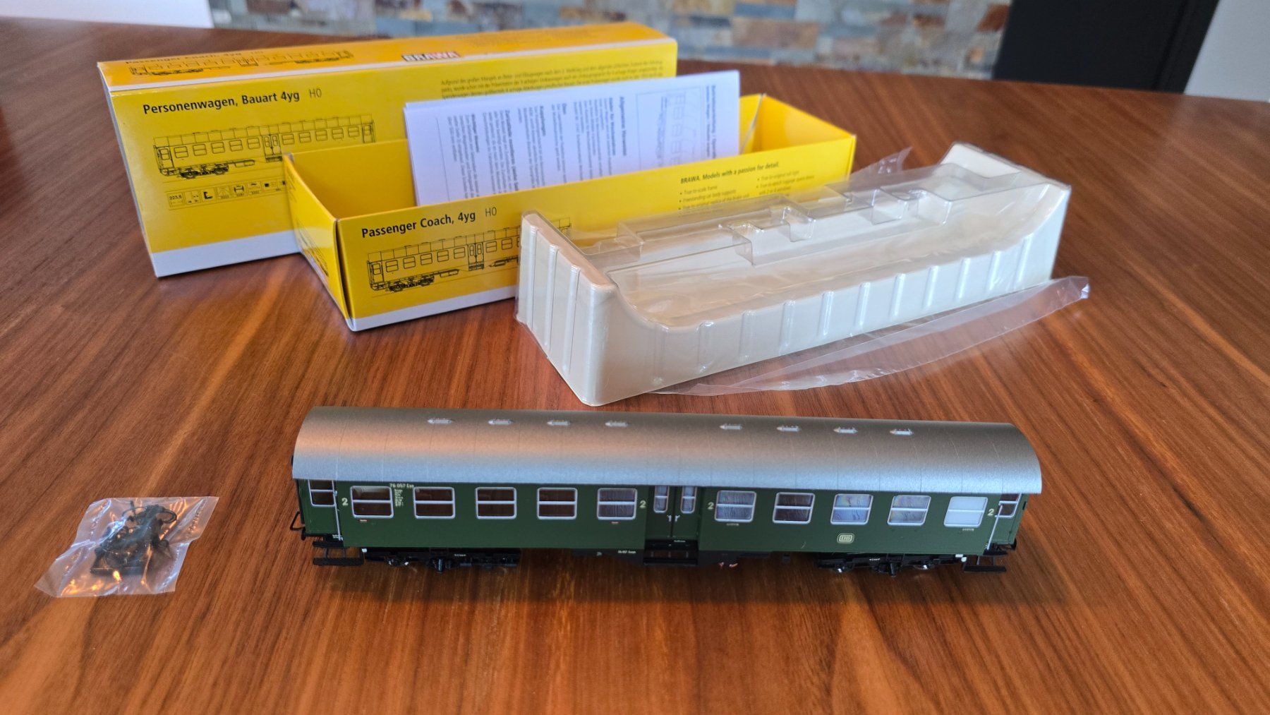 Brawa Modelleisenbahnen: LOT DE 4 WAGONS - BRAWA – Neu und originalverpackt aus Collonge-Bellerive von Tokyo2020