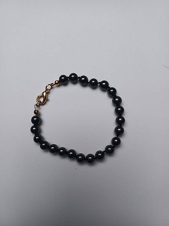 Bracciali & Braccialetti: Armband Hämatit, Länge ca. 17 cm – Usato da Gunzgen venduto da Isicroft