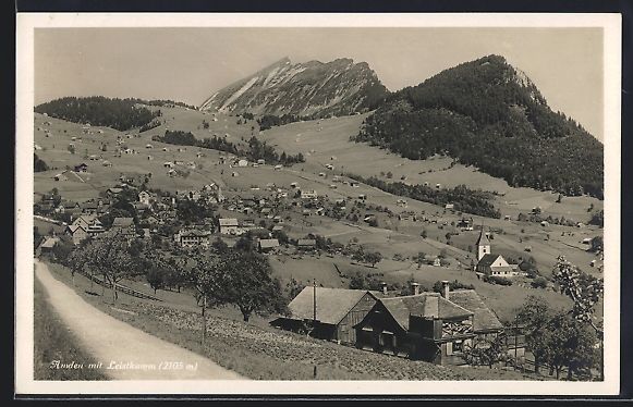 Cartoline postali: AK Amden, Ortsansicht mit Leistenkamm – Usato da Berlin venduto da bartko-reher
