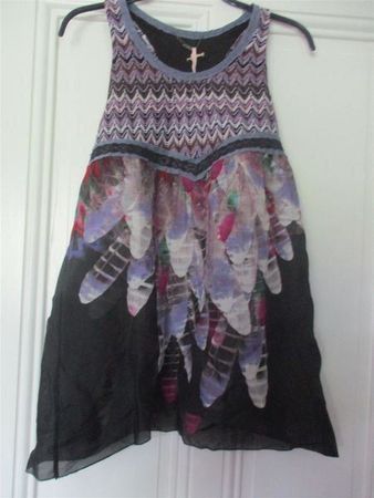 CUSTO BARCELONA : Top-tunique 100% soie NEUVE t. M