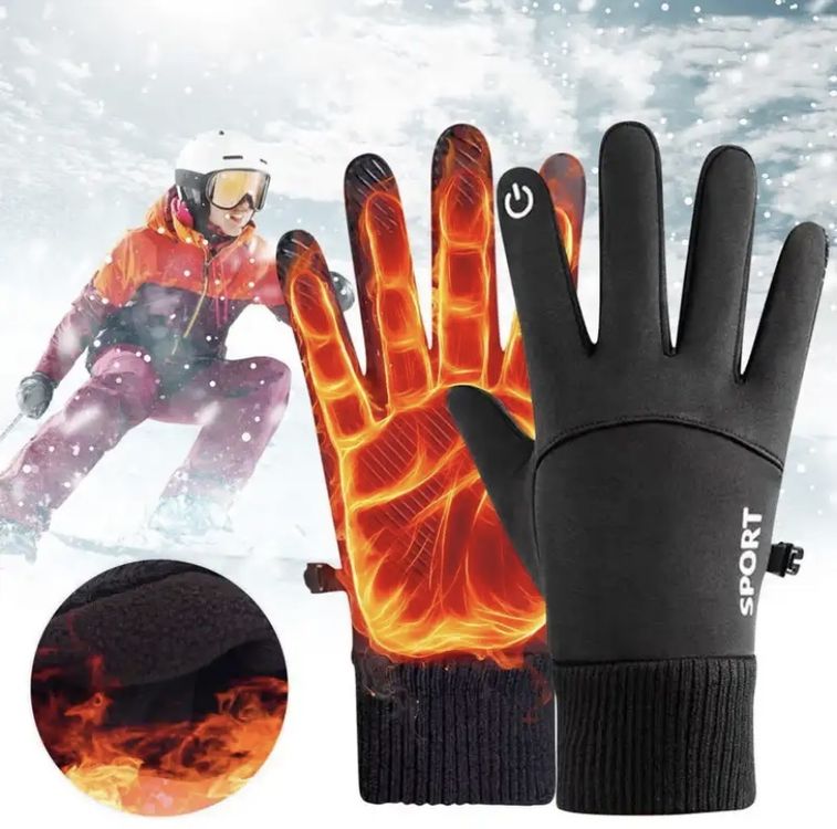 QKURT Skihandschuhe Unisex - Wasserdicht Mit Touchscreen Für Winter Sport