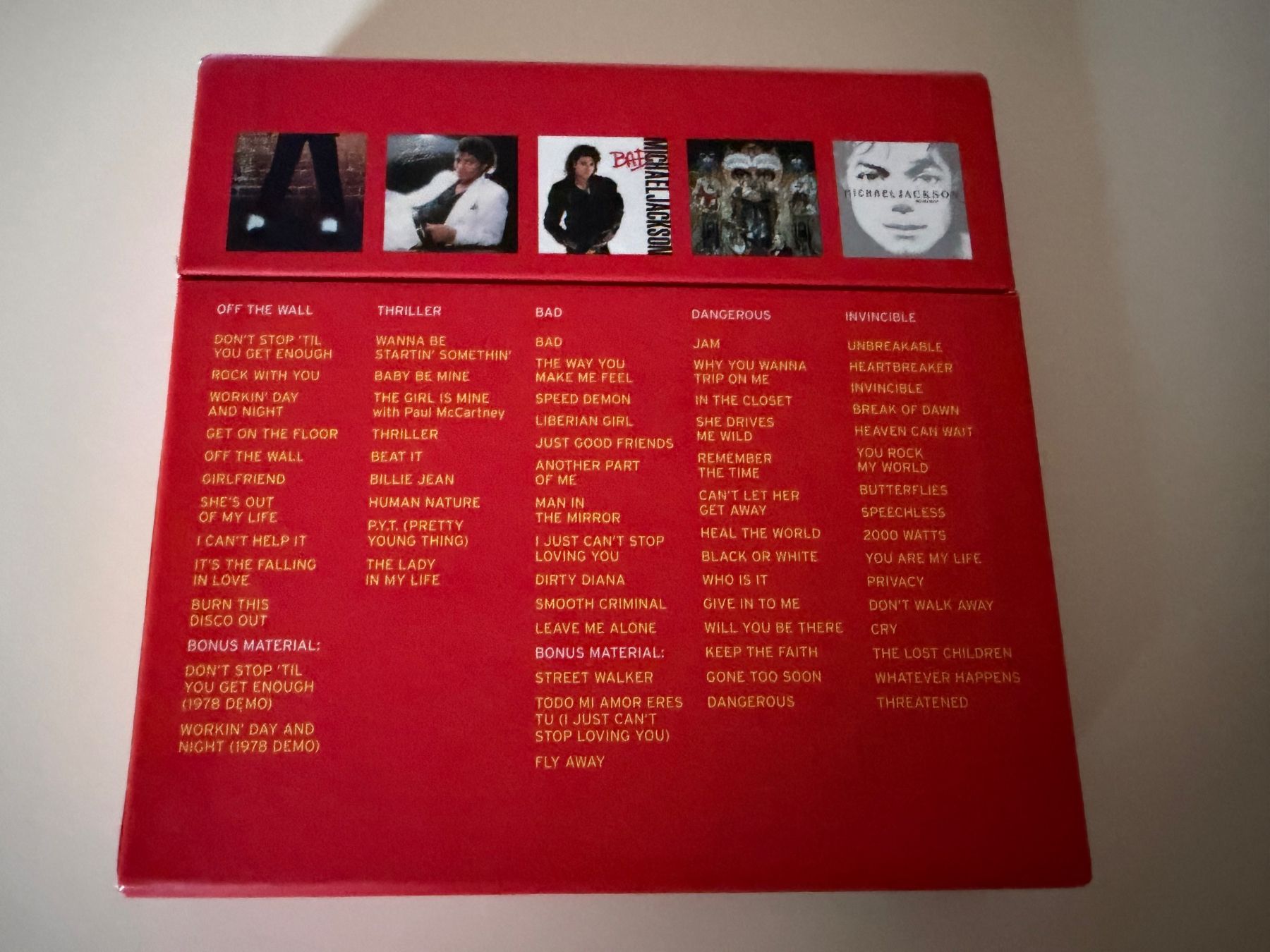 CD: Michael Jackson The Collection CD Box Set – Nuovo (secondo la descrizione) da Altstätten SG venduto da sheamus 6