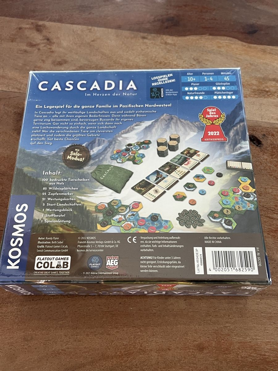 Kosmos Spiele: Spiel Cascadia – Neu und originalverpackt aus Basel von san_zks2 1