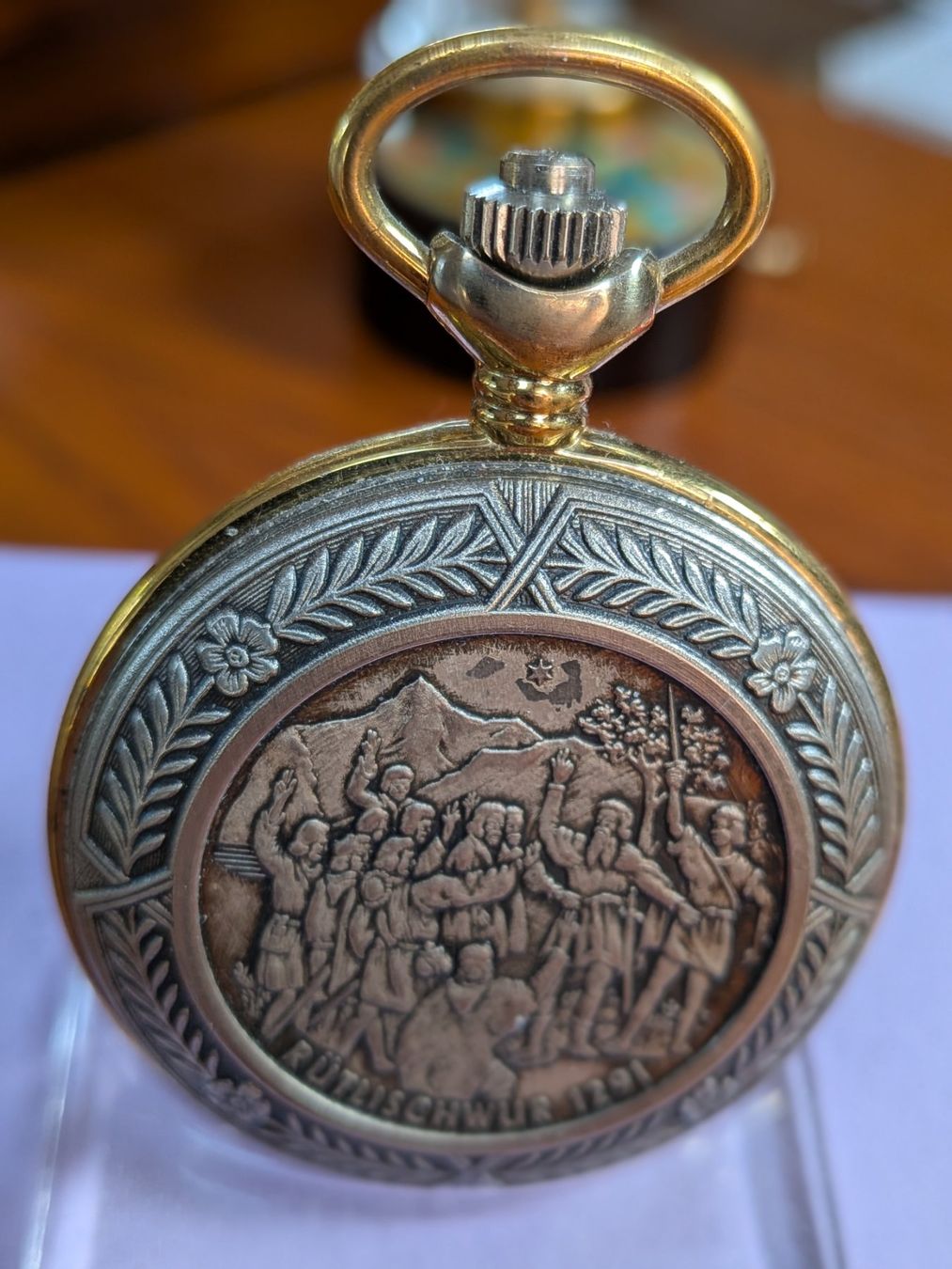 Orologi: Taschenuhr mit Wilhelm Tell – Nuovo e nell'imballaggio originale da Schönenwerd venduto da kybi 1
