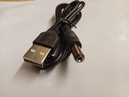 USB auf Hohlstecker Ladekabel DC 5.5*2.1 Barrel Jack Power