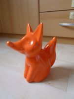 oranger Fuchs  Keramik  DEKO Statuette renard Maisons du Mon