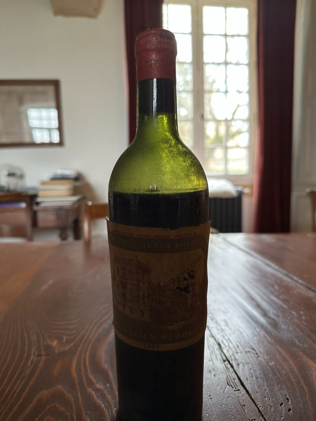 Vins: 1 x 75cl DUCRU BEAUCAILLOU 1947 – Neuf (Voir description) à Genève par Ahkmenrat 2
