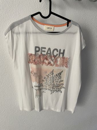 CARTOON Damen T-Shirt weiss Grösse M guter Zustand