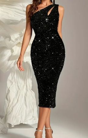Glitzerndes, elegantes Partykleid, Gr. 38, Neuwertig!