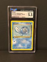 Poliwag/Quapsel - Base Set 1st Edition German - CGC 5.5