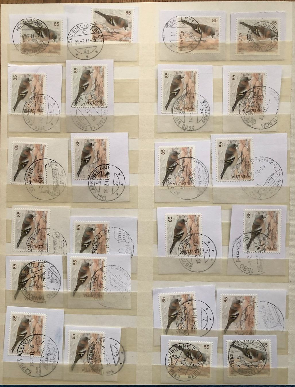 Tutti i francobolli: Nr.1236  mit Papier  Voll Stempel – Usato da Aarau venduto da Billa007