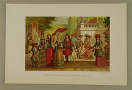 MODE SOUS LOUIS XIII & XIV, LITHOGRAPHIE 1878