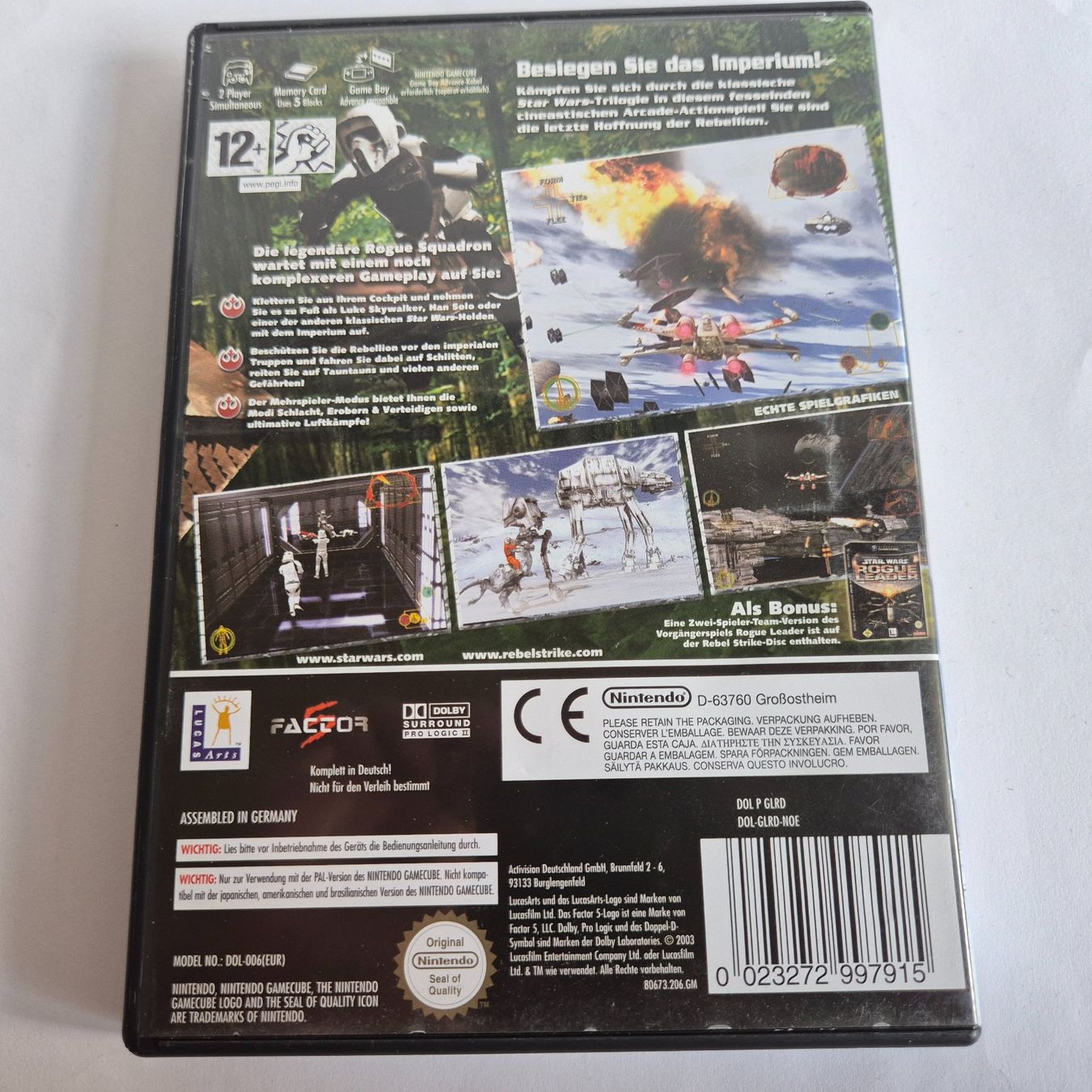 Nintendo Giochi: Star Wars - Rogue Squadron III - Rebel Strike - GC – Usato da Zürich venduto da Mephisto87 1
