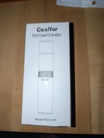 Casifor Pet Nail Grinder Modell PFS-111P neu
