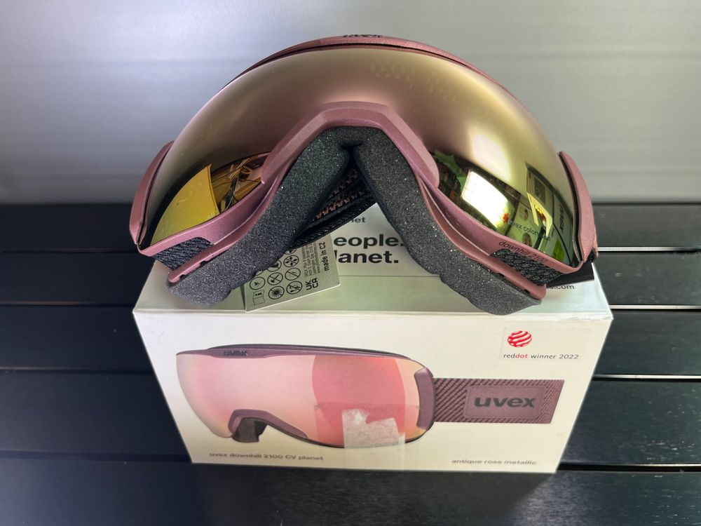 uvex downhill 2100 CV planet Maschera da sci, Antiq SL / Rose