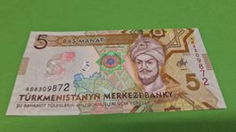 5 Manat Turkmenistan 2020 Banknote 