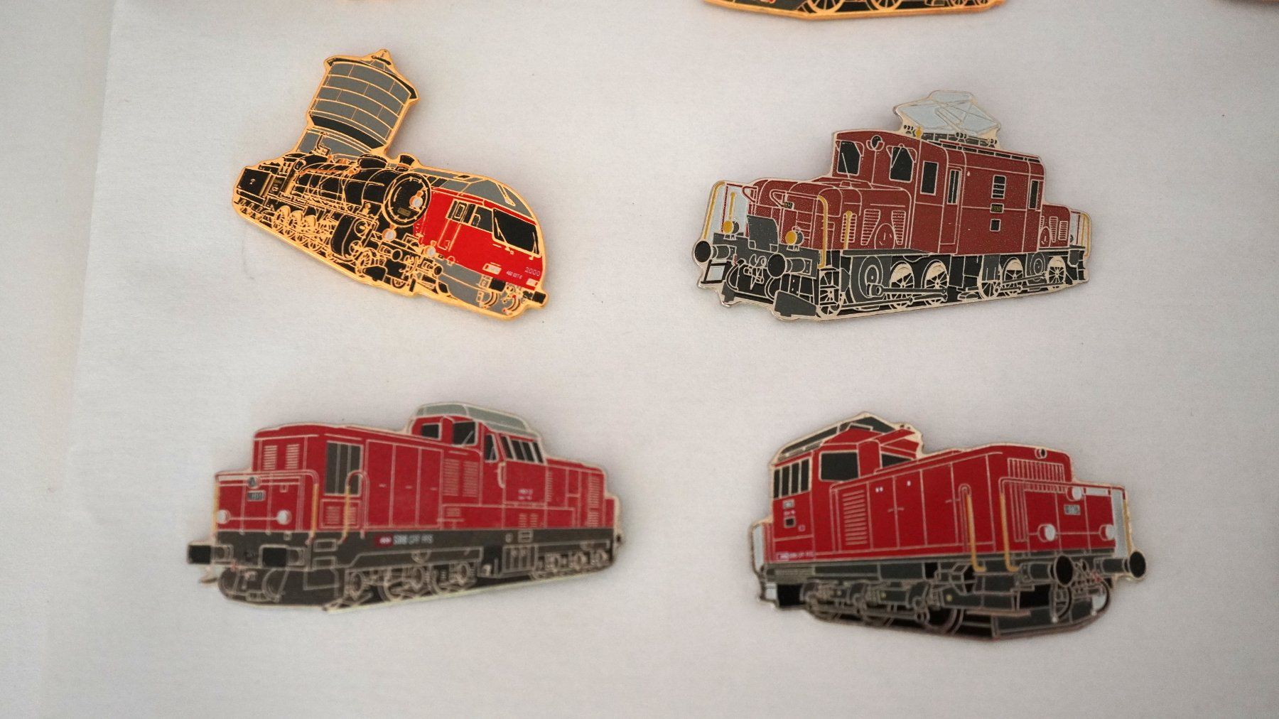 SBB/CFF/FFS Placchette & Badge: 24 x Schmid Müller Eisenbahn/Post – Usato da Worb venduto da worb01 3