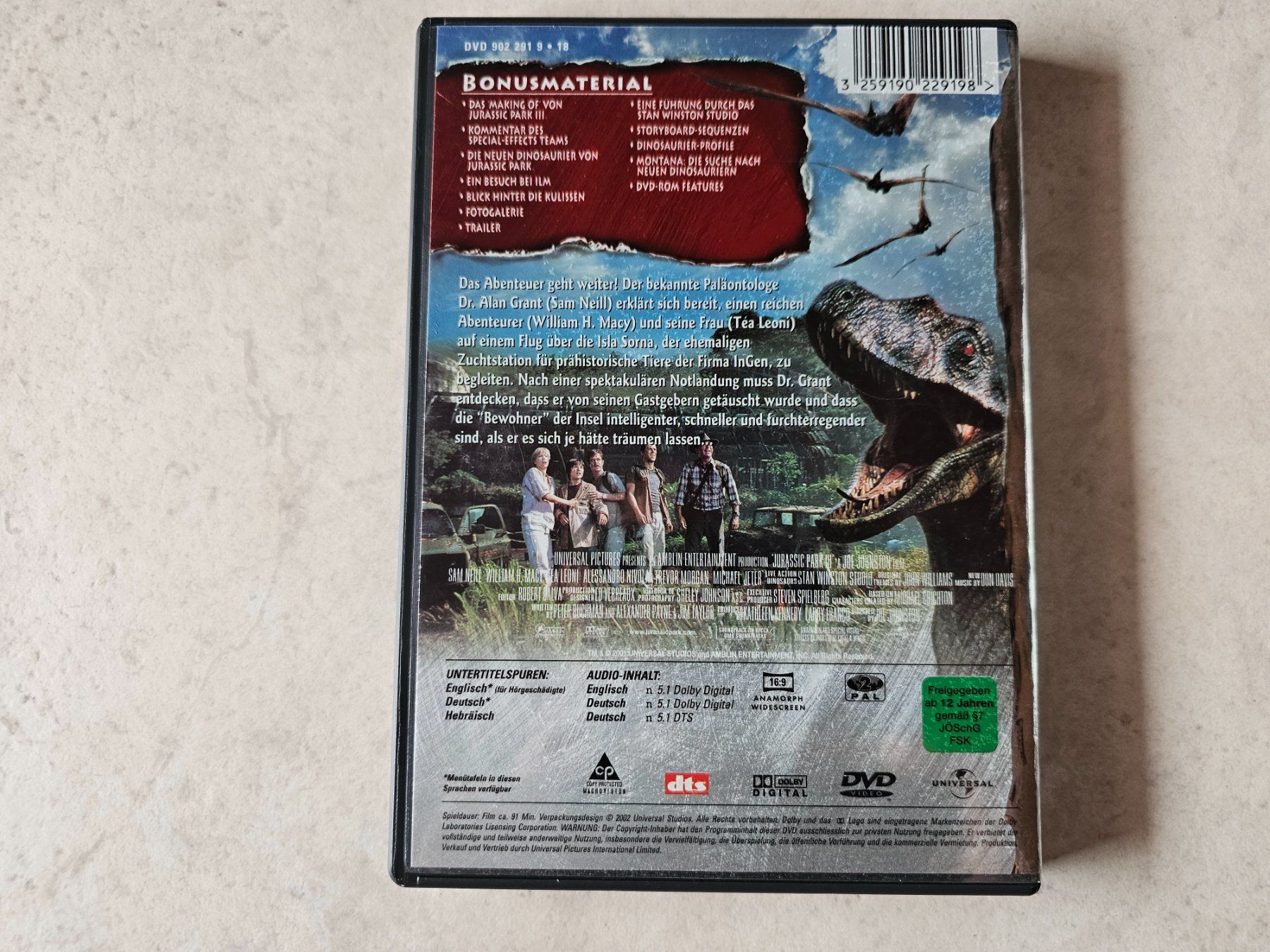Tutti i DVDs: Jurassic Park lll – Usato da Schneisingen venduto da backstore24 1