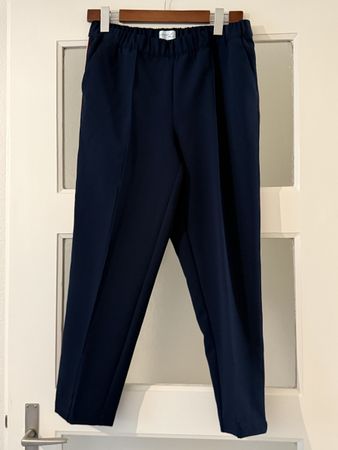 Creation L Hose, Gr. 40, Dunkelblau, Seitenstreifen Top!