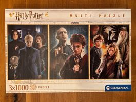 Puzzle Harry Potter Clementoni 3x1000 pièces complet!