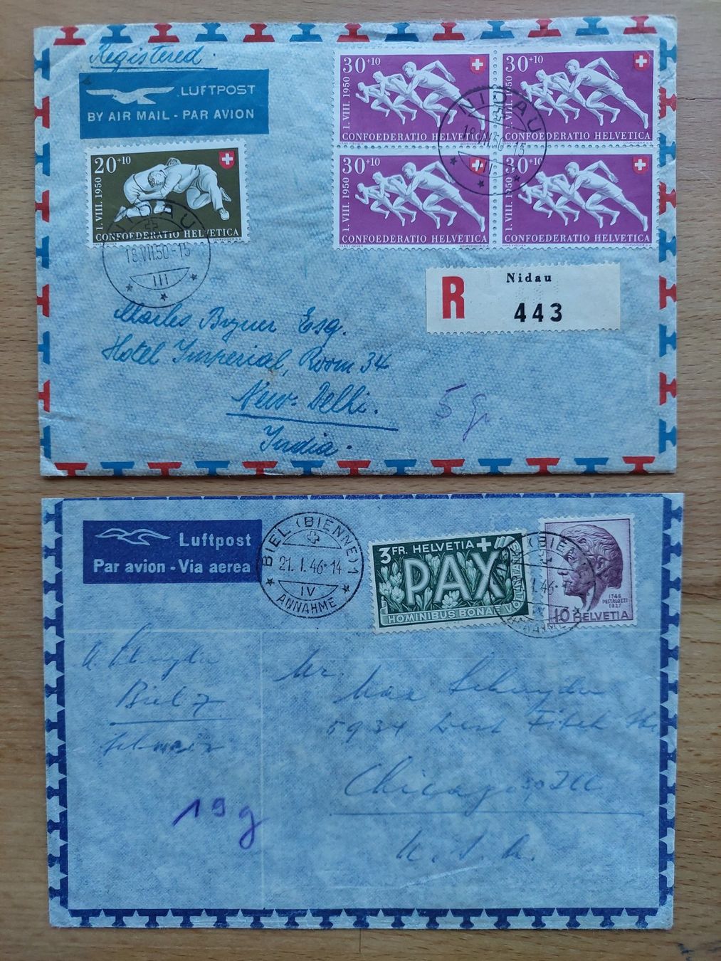 Tutti i francobolli: Sammlung Flugpost Luftpost Briefe Marken – Usato da Obfelden venduto da Foto_Bild_Kunst_Buch 6